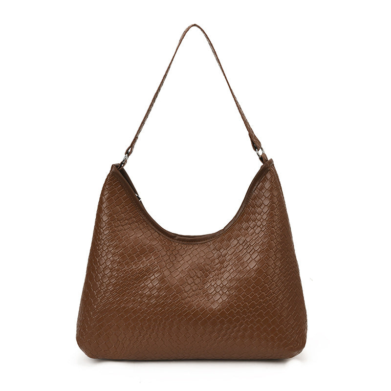 MAOSI Damen Schultertasche – Retro Tasche im Schlangenleder-Look